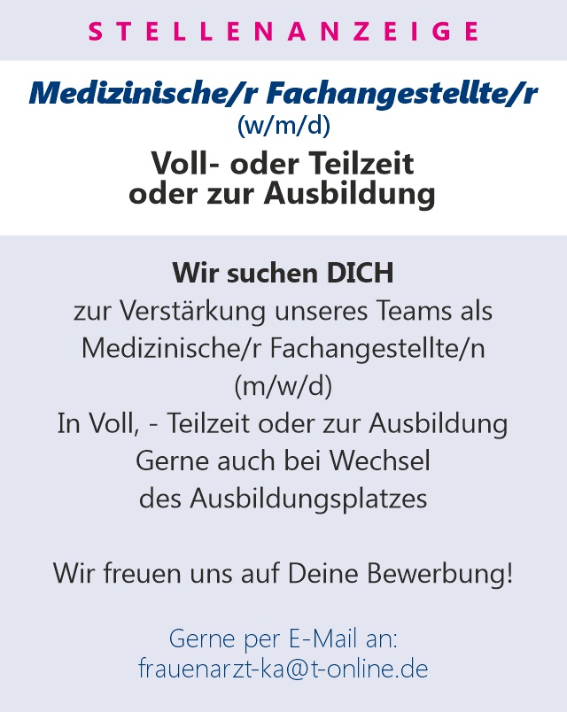 Stellenanzeige